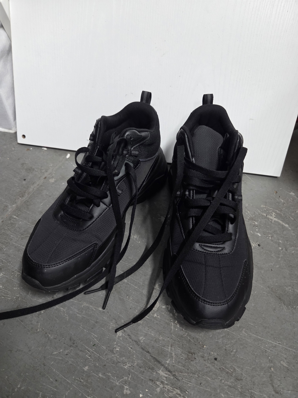 Puma Women's All-Black Athletic Lace-Up Sneakers